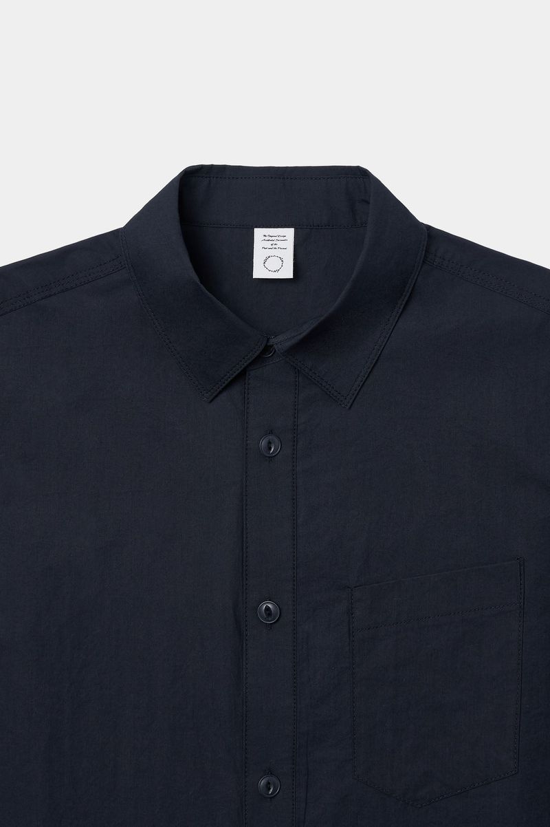 One Pocket Paper Work Shirt (Navy)