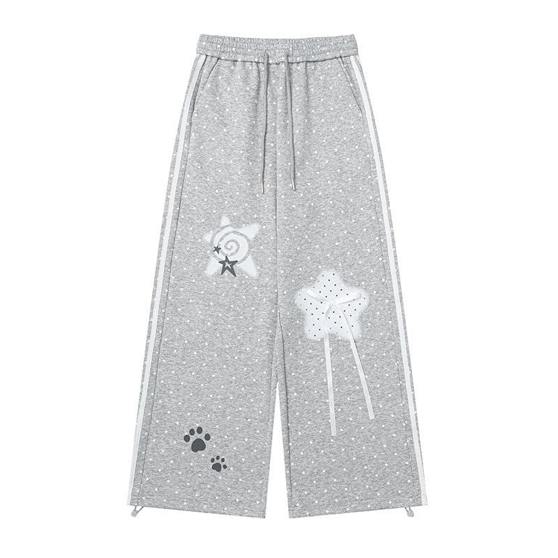 Cozy&Kitsch(コージーアンドキッチ)の「Mila Star Patch Wide Sweat Pants(Pants)」