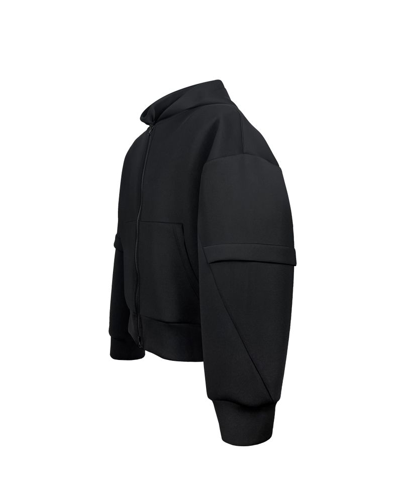 AE BULKY HOODIE ZIPUP_BLACK