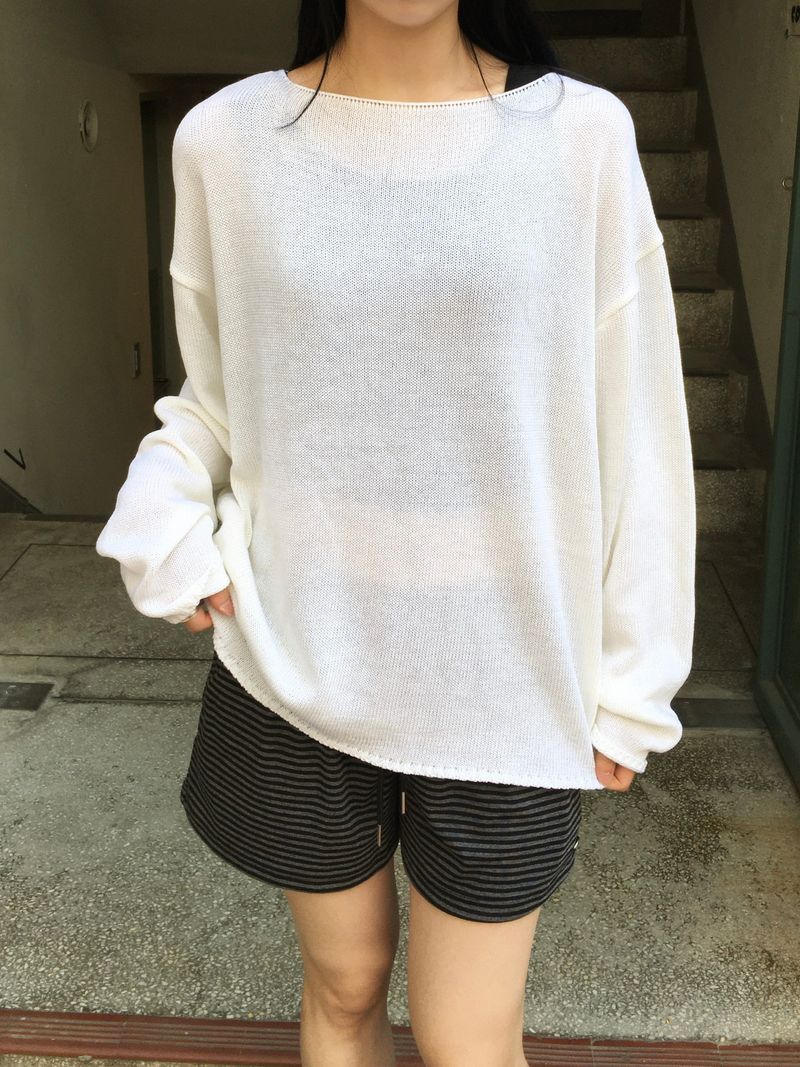 Milk Striped 3/4 Length Shorts (5c)