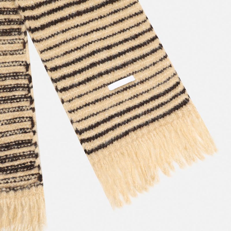 No.1489 stripe wool muffler (5color)