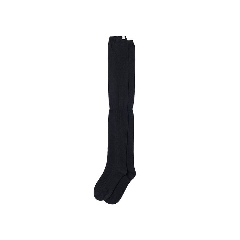Ribbed Side-Line High Knee Socks_3 color