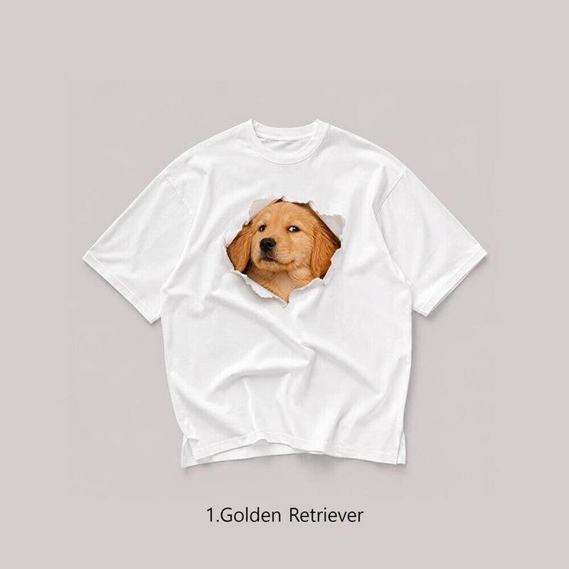 [A-T0301] アンニョンドッグ半袖Tシャツ (7タイプ)