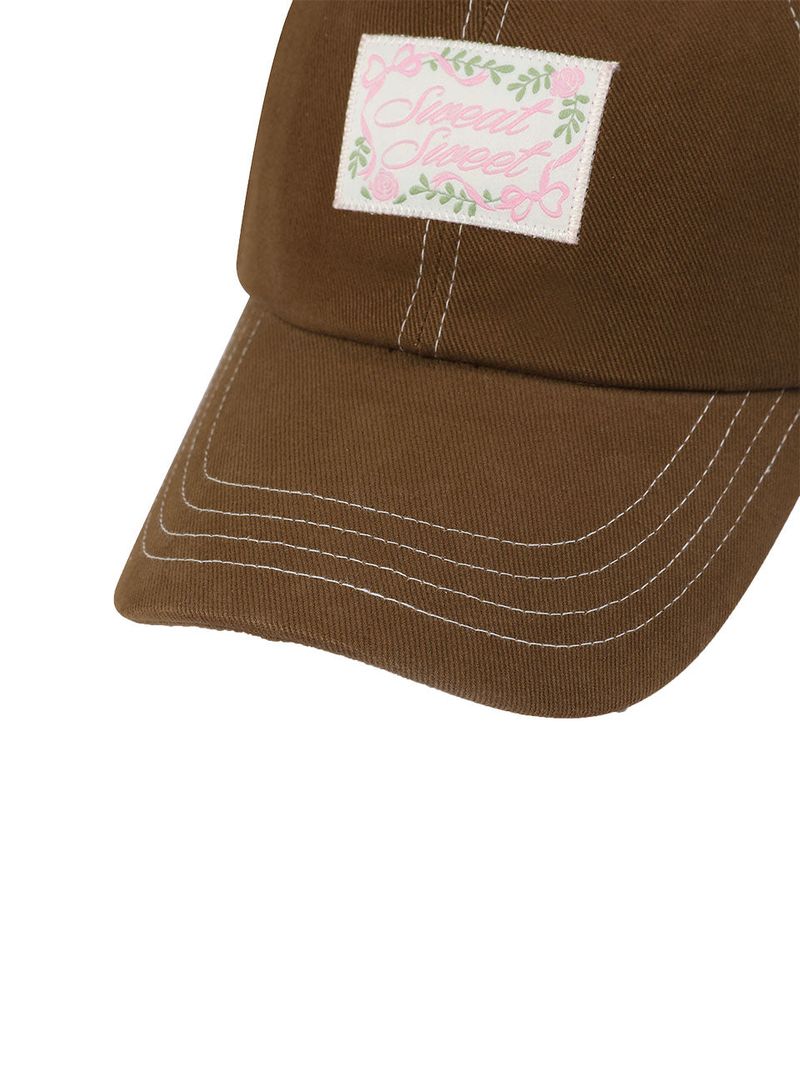 NOT COVER LOVELY BALL CAP - BROWN