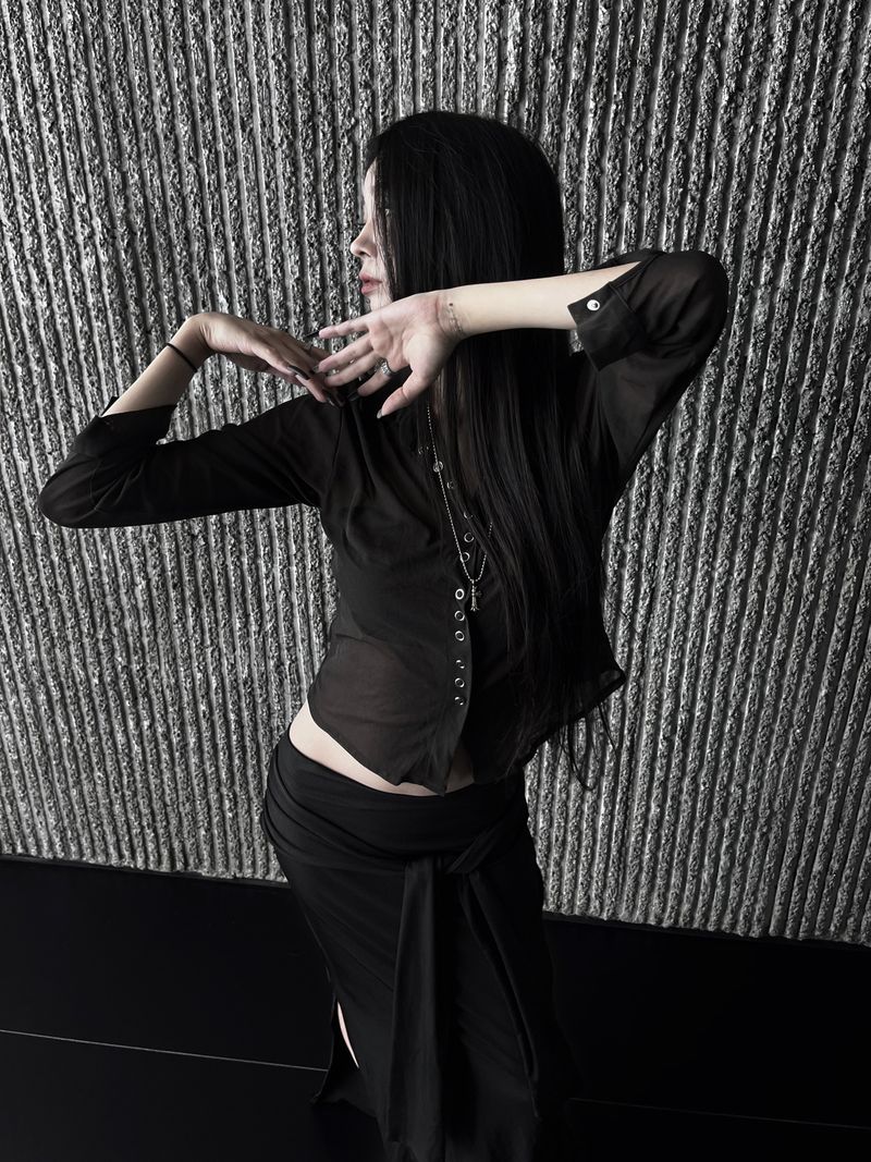 tint see-through layered shirt (2color)