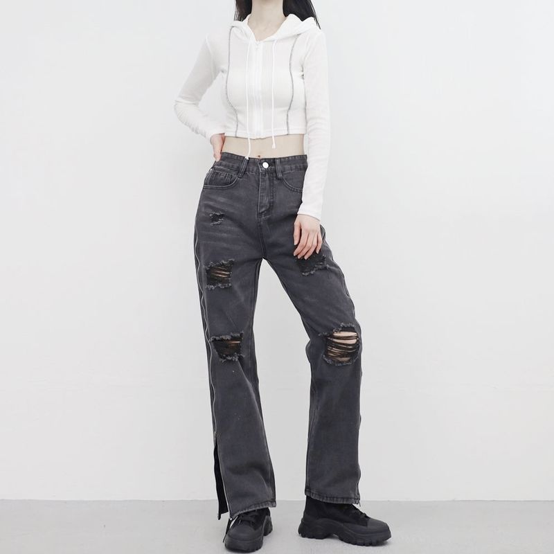 Ned Buckle Suede Middle Boots