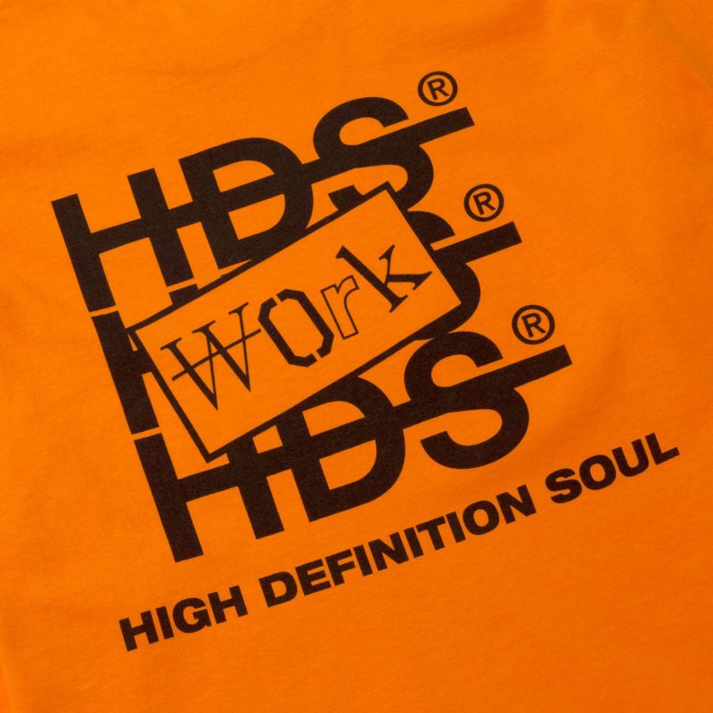 WORK LS TEE - ORANGE