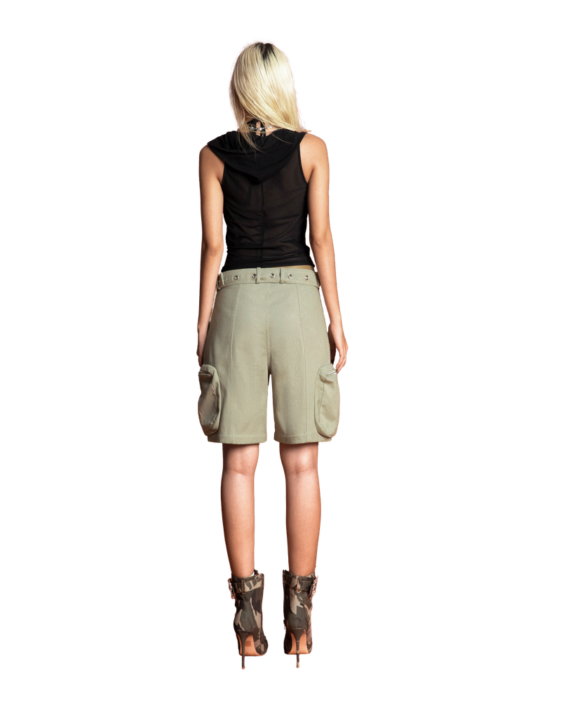 Puzzle Belted Jorts Pant