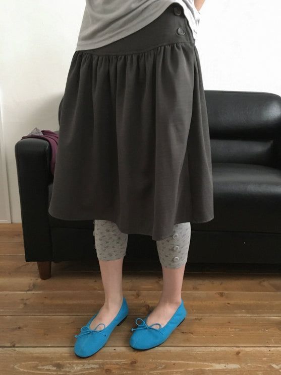 BAON（バオン）の「Fog Button Midi Skirt（Skirts）」