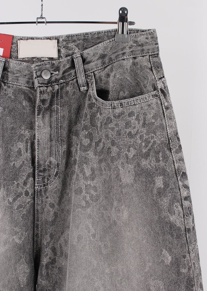 LEOPARD GRAY DENIM