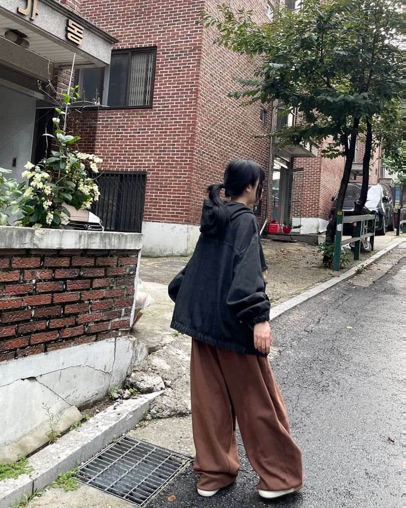Kafka dart banding wide pants