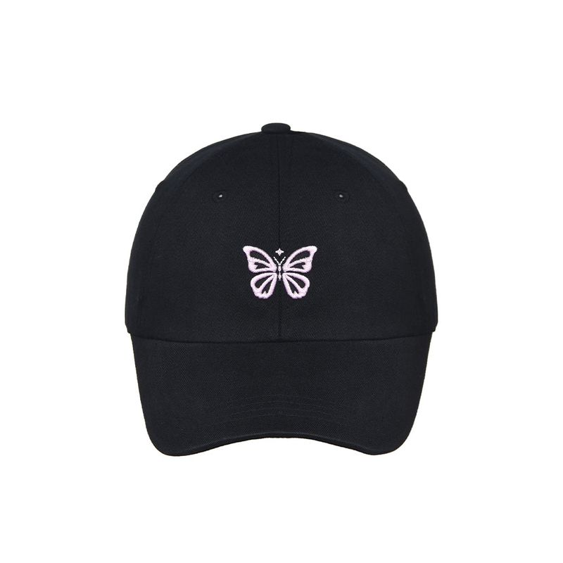 NICK&NICOLE(ニック&ニコール)の「MINI BUTTERFLY BLINK BALL CAP_BLACK PINK(Hats)」