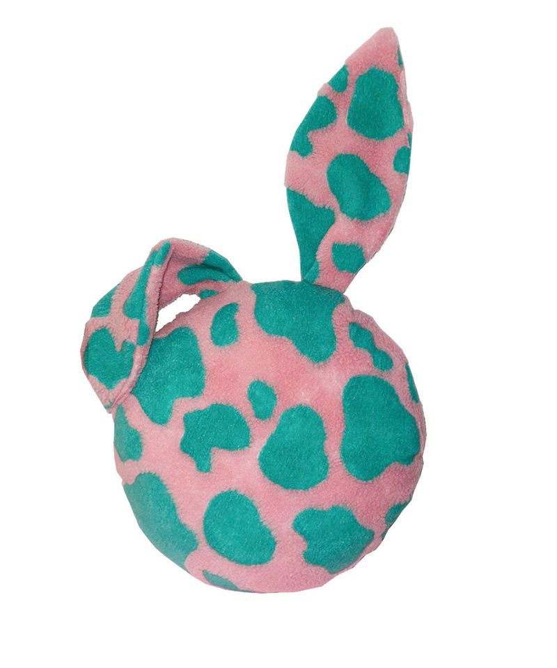 pink rabbit ear cushion