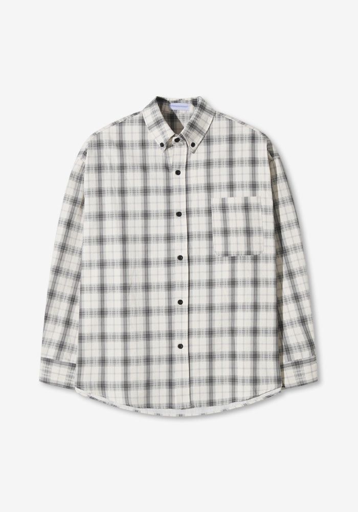 BU Hard Overfit Check Shirts Jacket