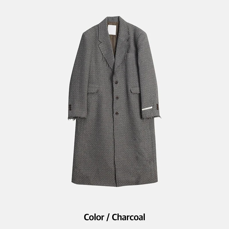 [F/W] Tweed cutting wool coat(2color)
