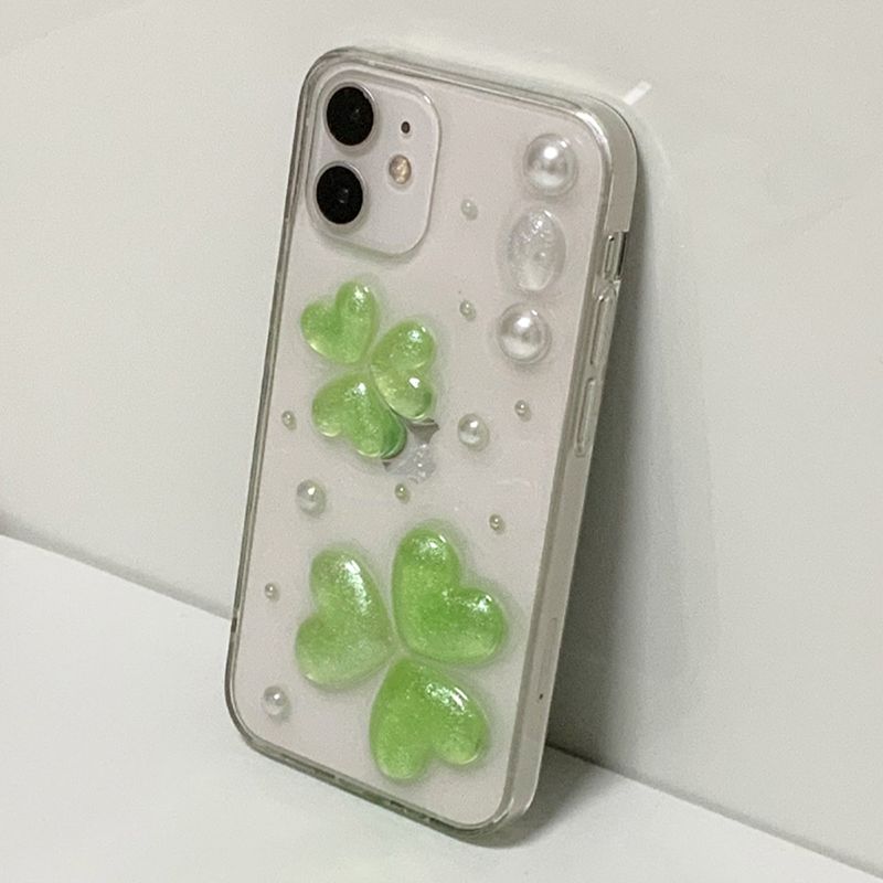 [MADE] Three-leaf clover Resin Case