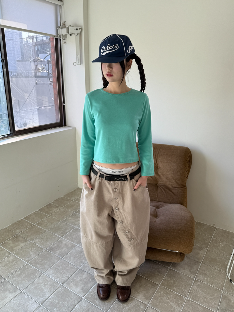 snap cover pants