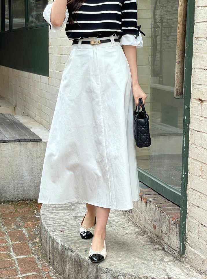 Ilon Layered Ribbon Stripe Three Quarter Knit