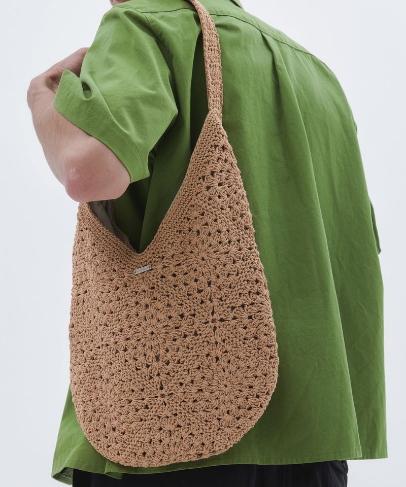 TRIP LE SENS（トリプルセンス）の「Floral Crochet Round Shoulder Bag_Beige  （Bags）」