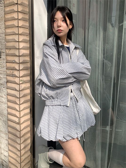 LIGHT CHECK BLOUSON (2C)