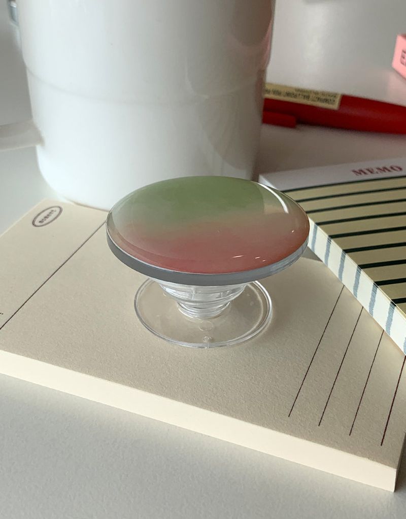 [MADE]マッチャストロベリー エポキシ MagSafe対応 スマホグリップ