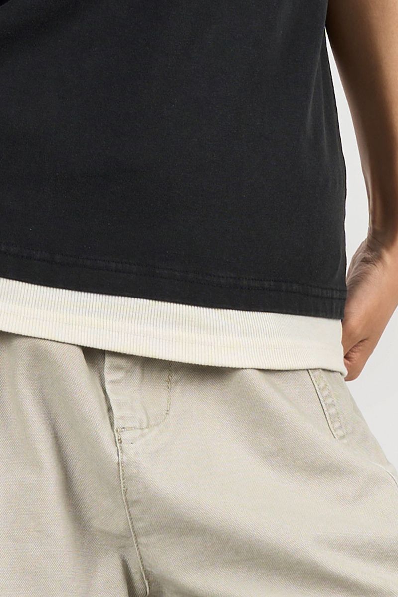Iron rule layered vintage T-shirt