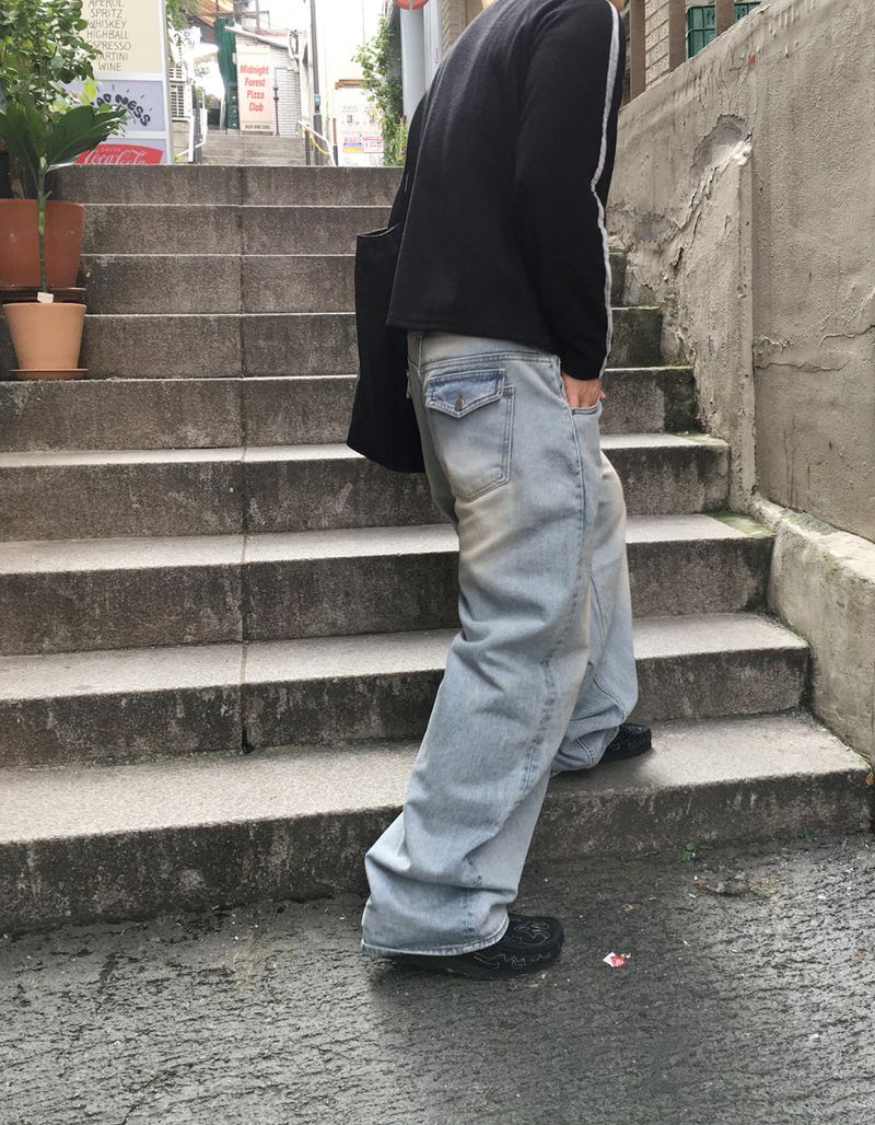 No.1393 A pocket wide denim PT