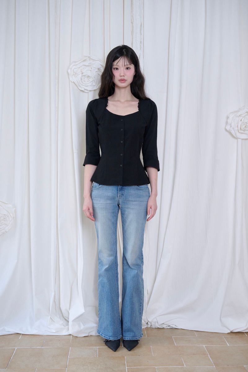 Mabel Lace Square-Neck Blouse (3 colors)