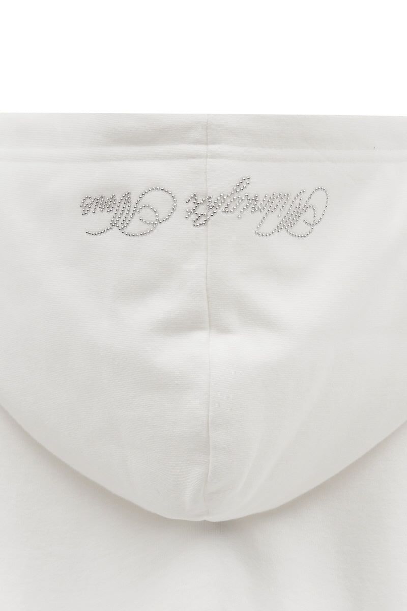 bt hood zip up (white)