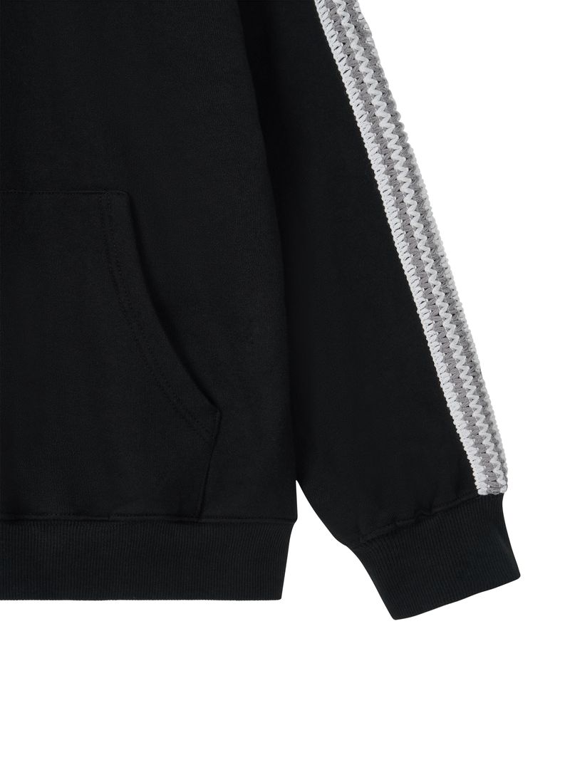 Asel Hooded zip-up Arc Black