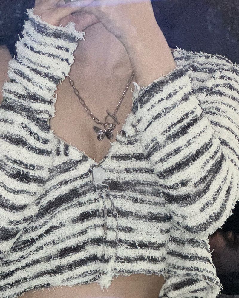 Butterfly Toggle Bar Necklace