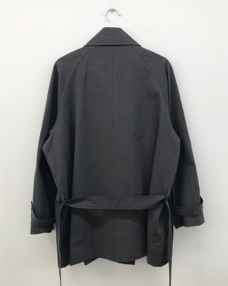 Belted trench half coat (2color)