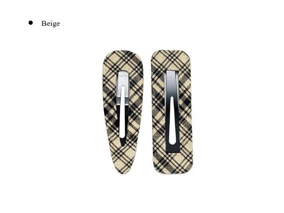 Pla Check Triangle Square Snap Hairpin