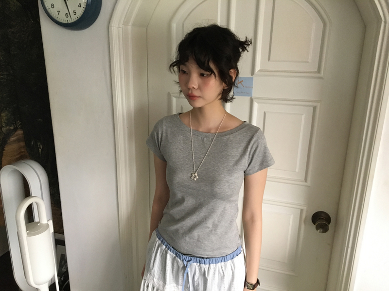 Plant Silver Necklace (1color)