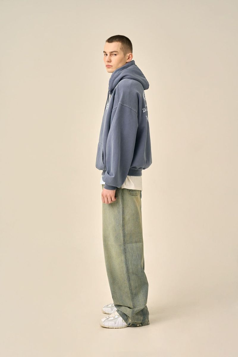 VINTAGE WASHED-OUT DENIM PANTS
