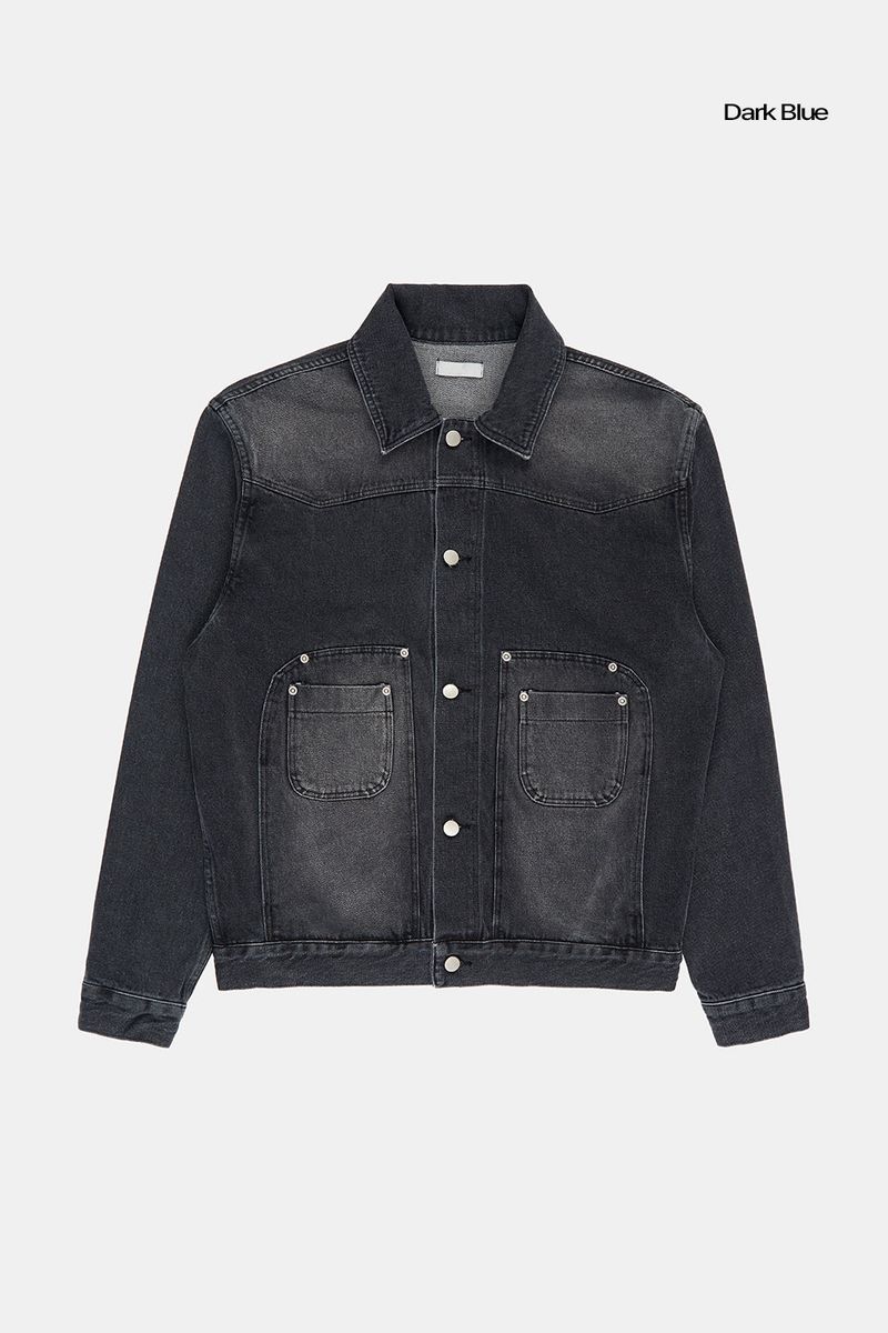 Cadiz rivet trucker denim jacket