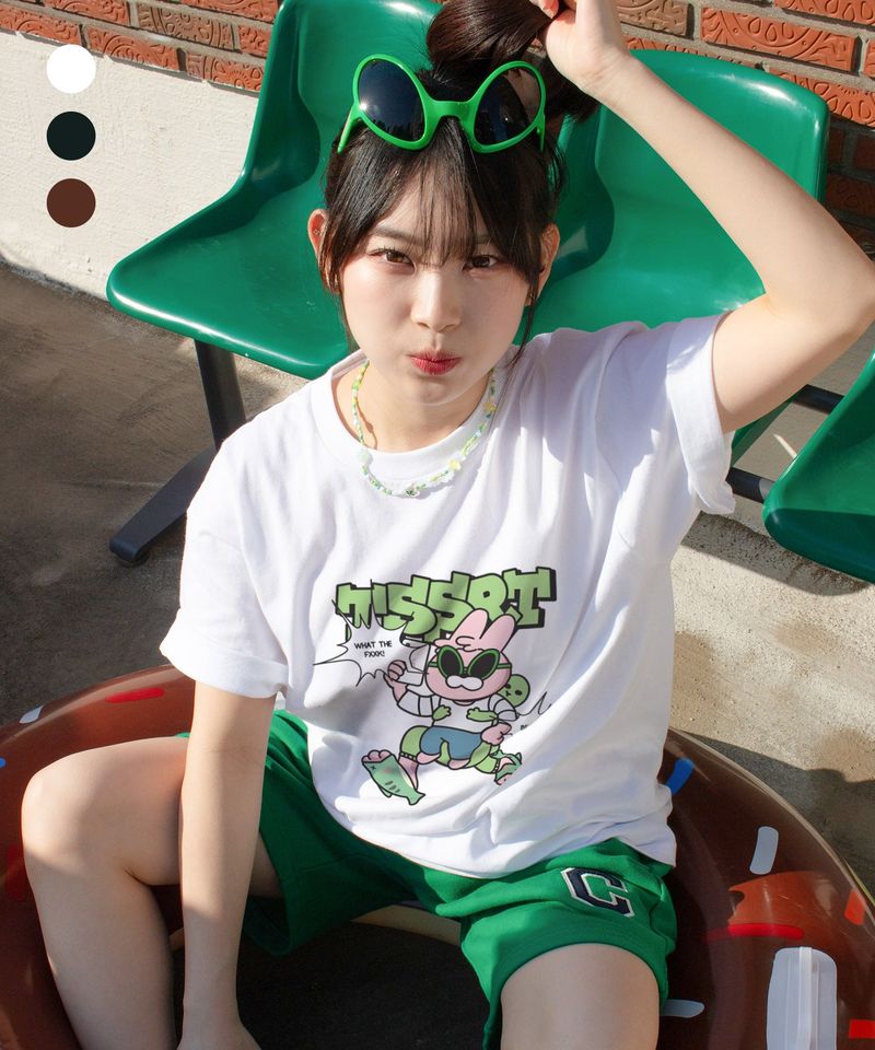 [15 Designs] T-ビットメーカー, デイリー半袖Tシャツ (ホワイト)