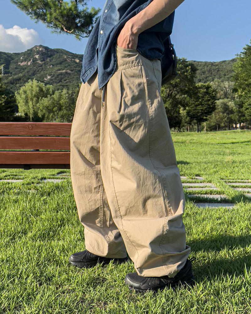 Traillin Cotton Seam One-Tuck Pants