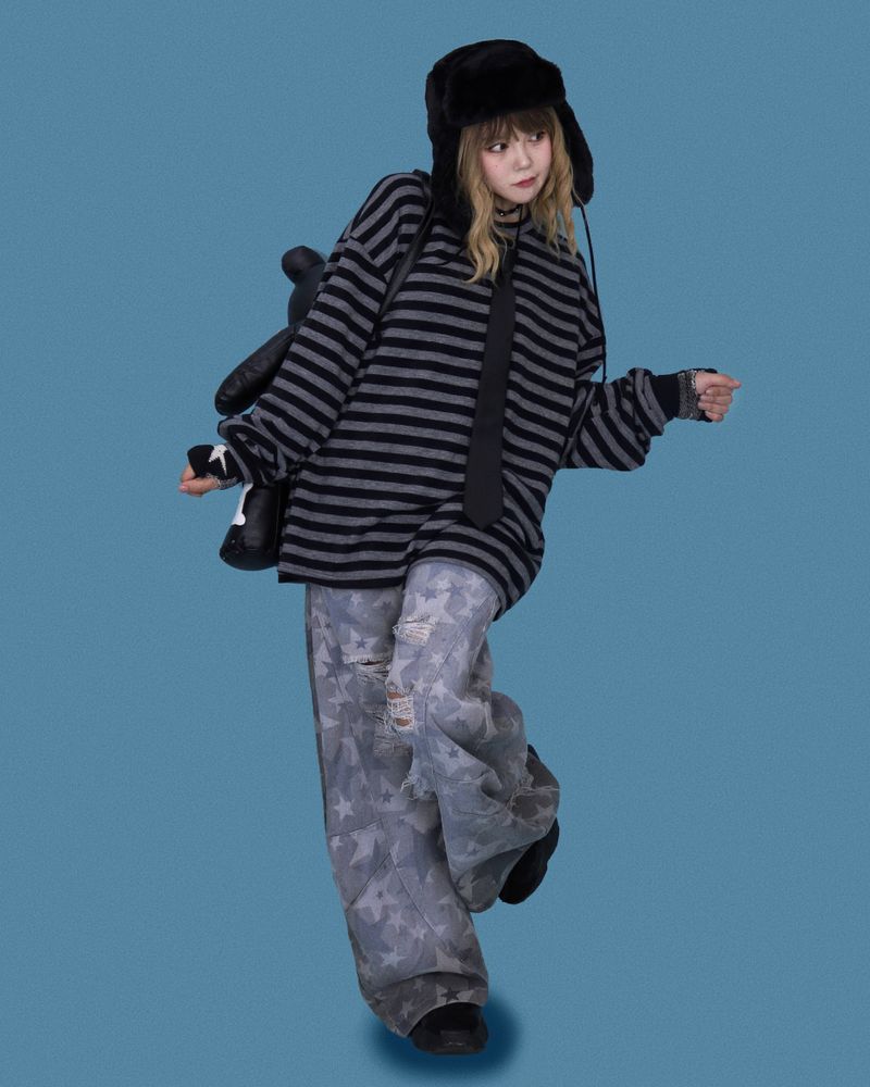 fake fur over hat (3color)