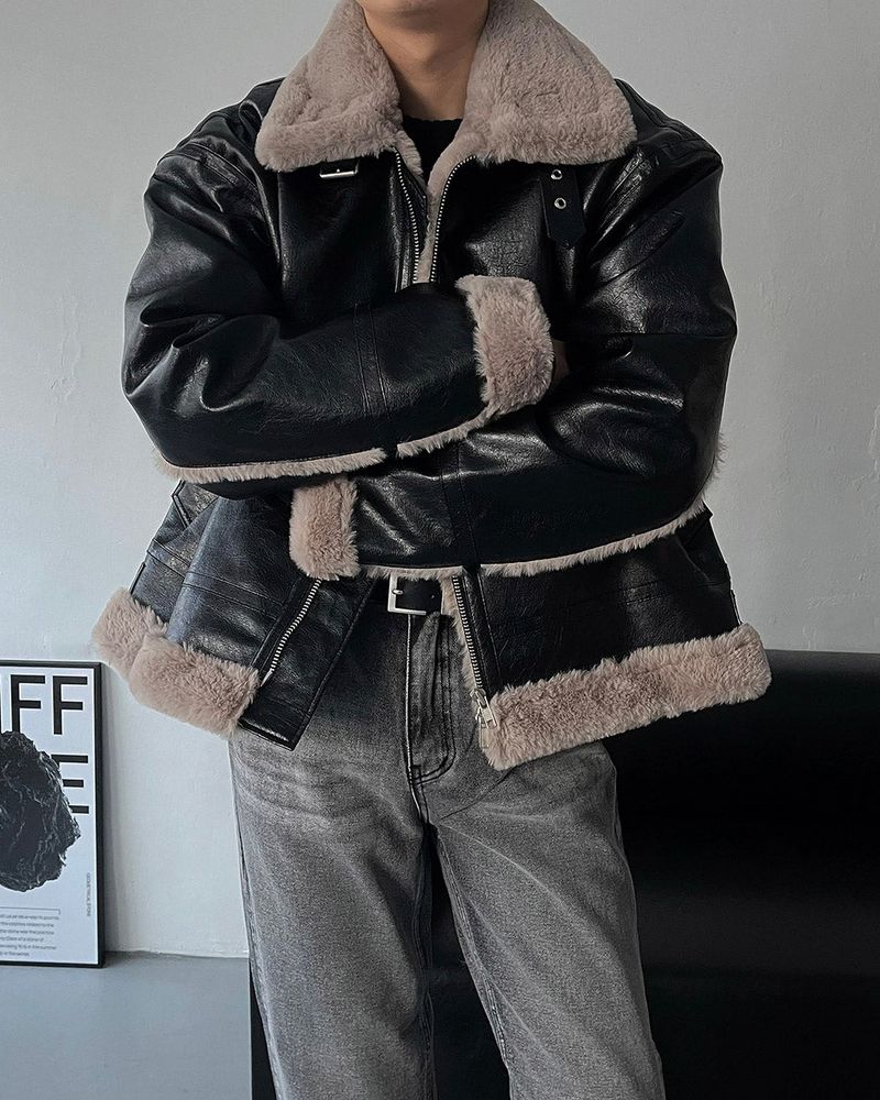 ECT bold Oversized fit suede jacket (3 colors)