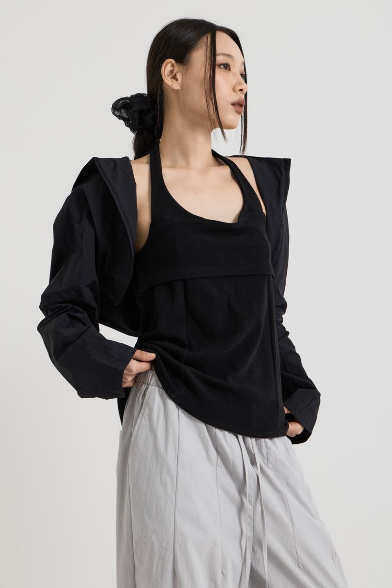 Hooded Shrug, Black