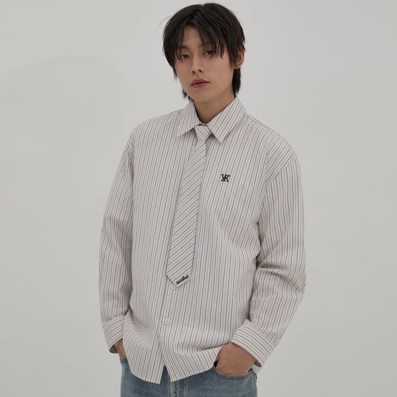 Tie Set Stripe Shirt