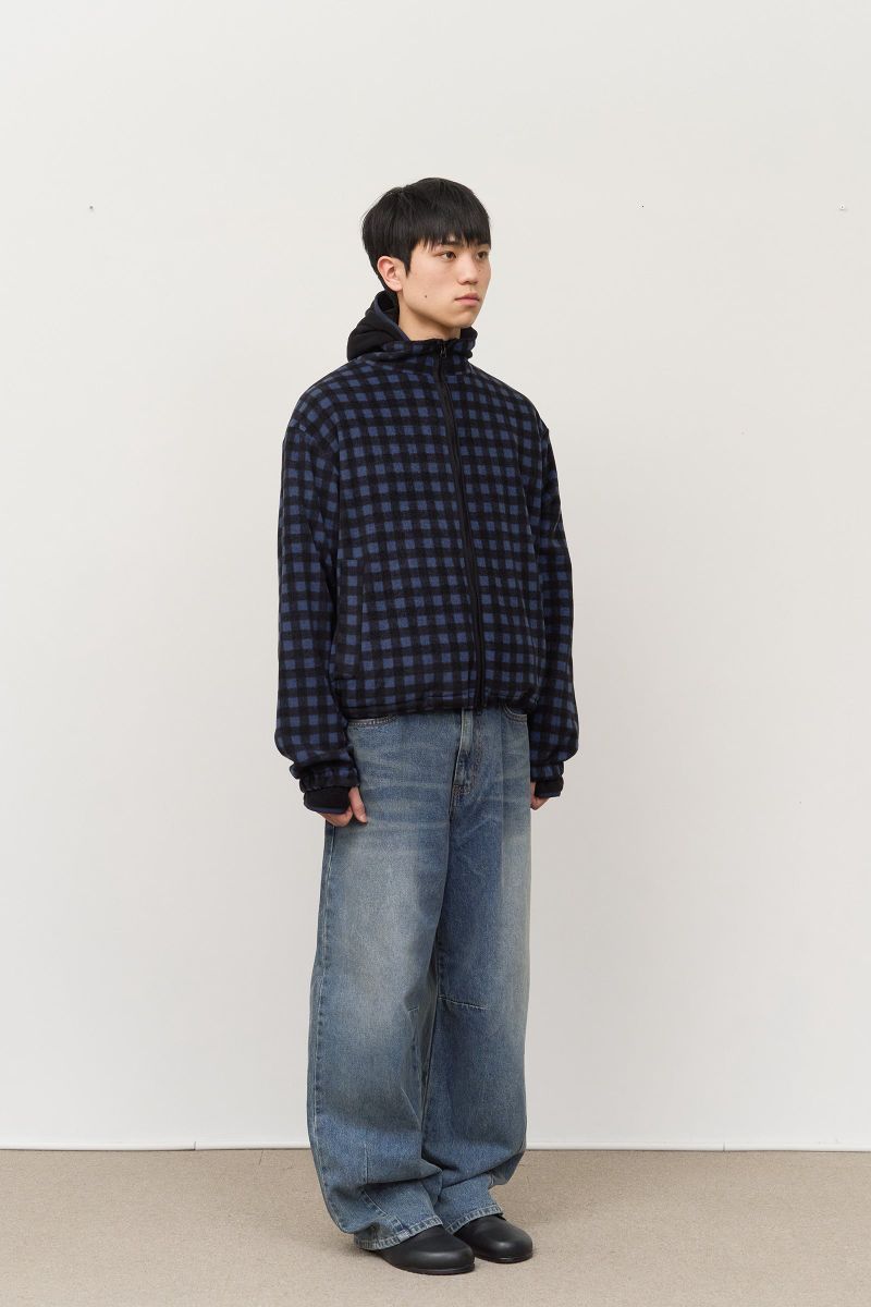 Dock Checked Fleece Zip Up