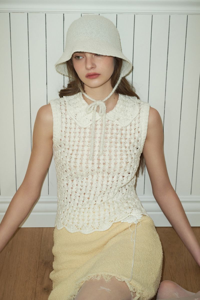 PONY bonnet hat_ivory