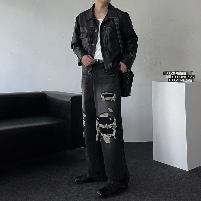OWN Tony Garment Leather Tracker Jacket (3 colors)