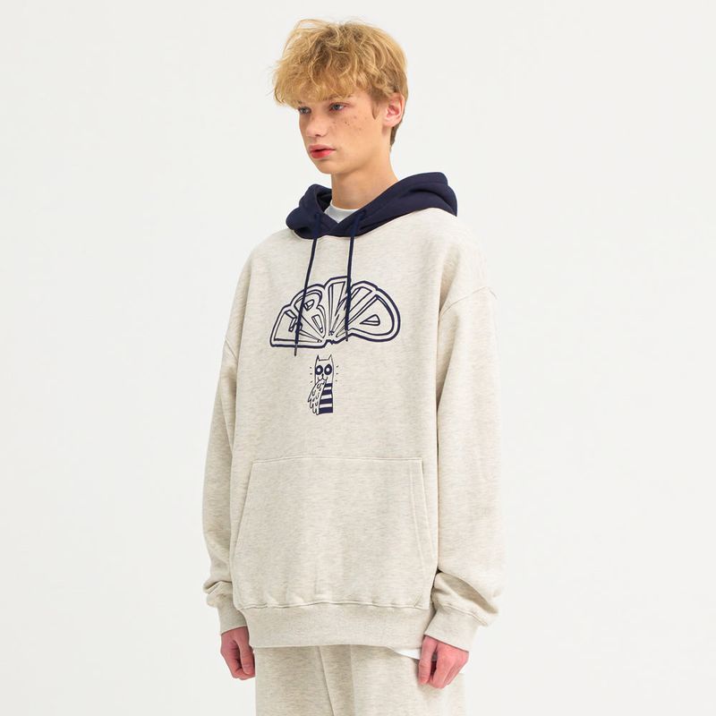 freakishbuilding(フリーキッシュビルディング)の「PUKING DOG HOODIE (OATMEAL MELANGE)(Tops)」