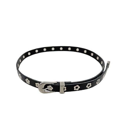 ULAN（ユレン）の「Flower Eyelet Cowhide Western Belt（Fashion Accessories）」