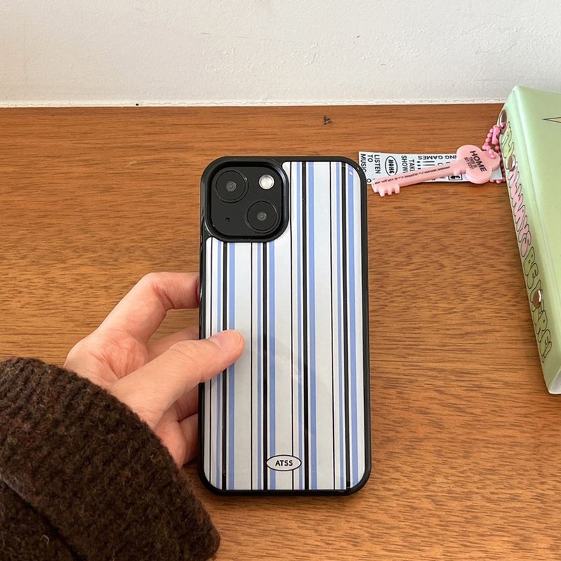 Blue Stripe Epoxy Bumper Case