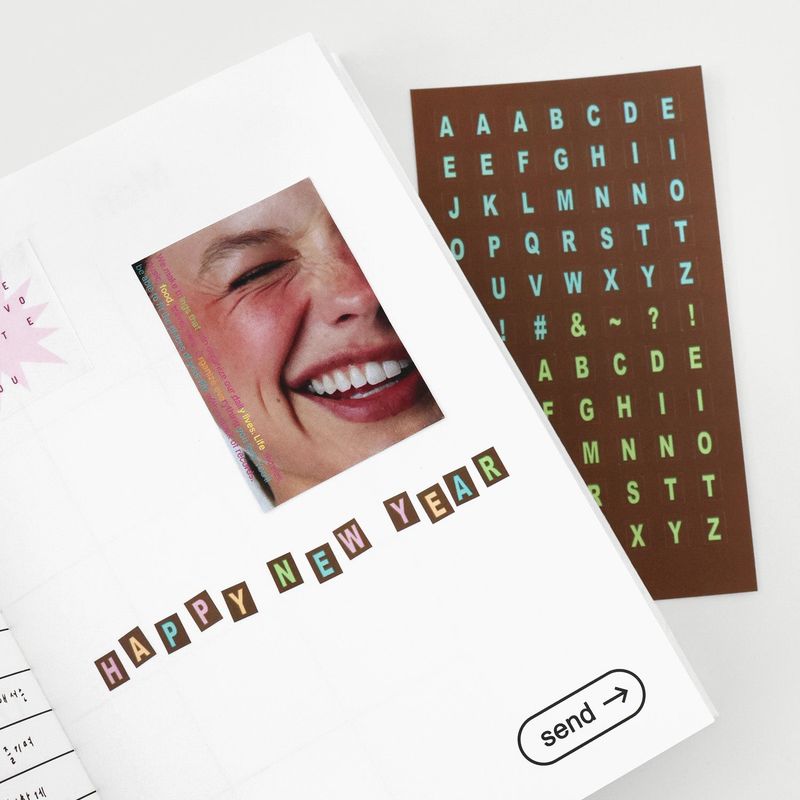 oab alphabet sticker set