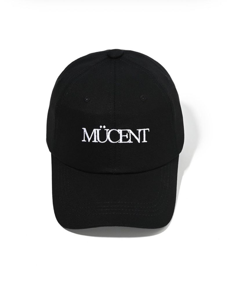 MUCENT シグニチャーレタリングロゴボールキャップ
